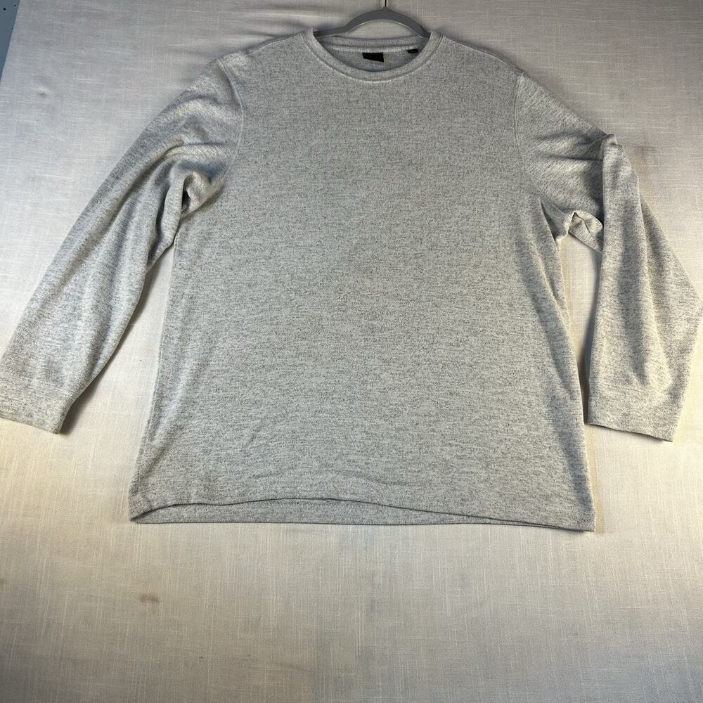 Dunning Golf Sweater Mens Large Gray Crew Neck‎ Pullover Comfy Soft Dress Active